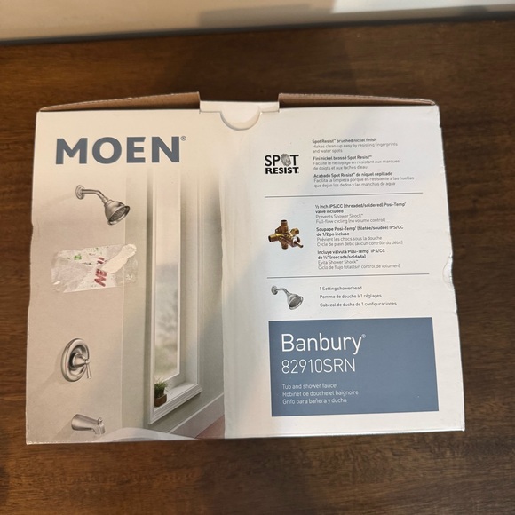 Banbury Single Handle 1-Spray Tub and Shower Faucet 1.75 GPM in Spot Resist Brus